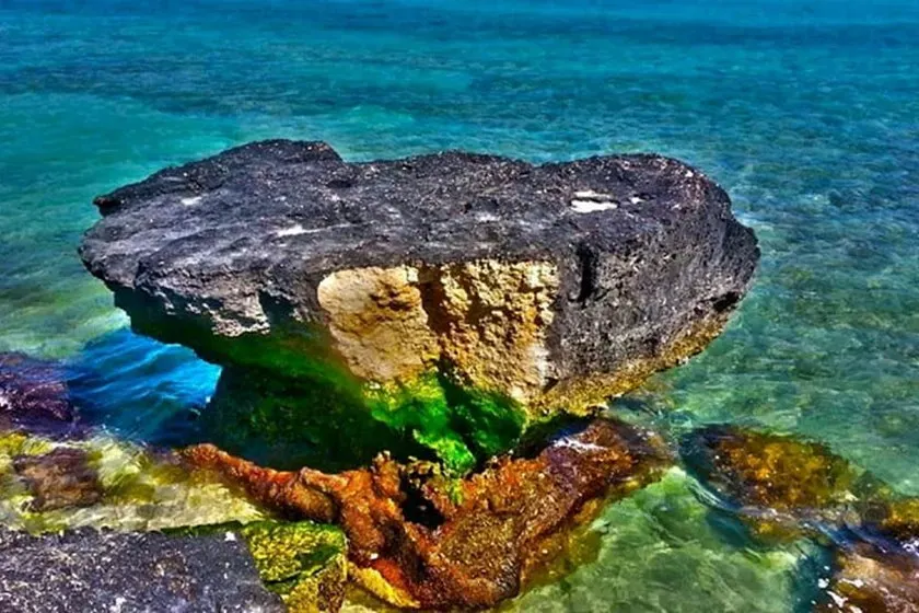 Swimming along the beaches of Kish Island